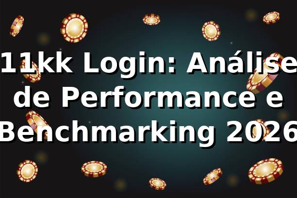 11kk Login: Análise de Performance e Benchmarking 2026 📊